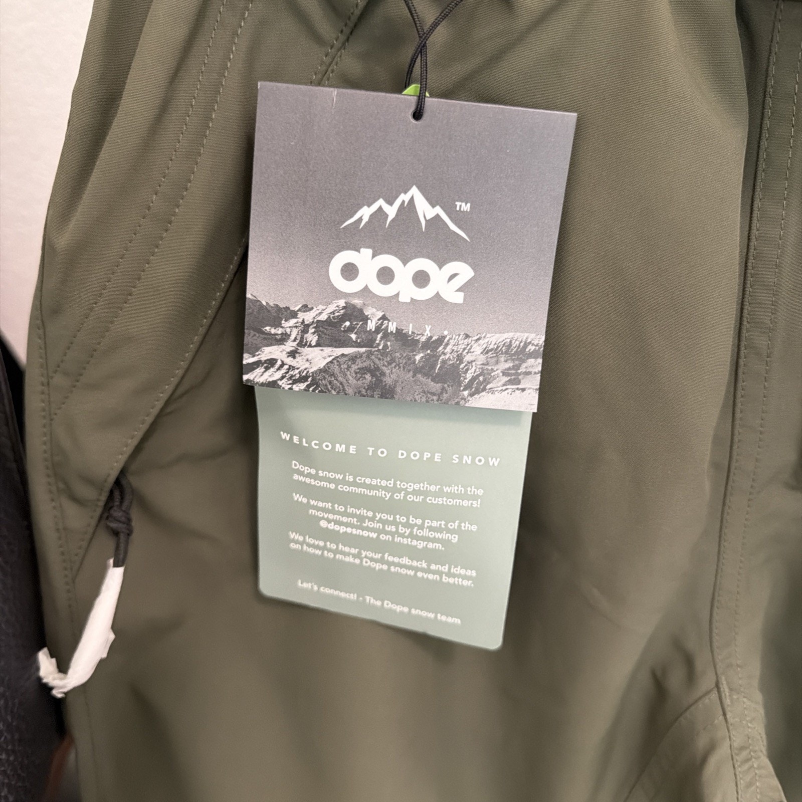 Nwt Dope Blizzard Snow Pants W Olive Green Size Xs — image 5 of 8
